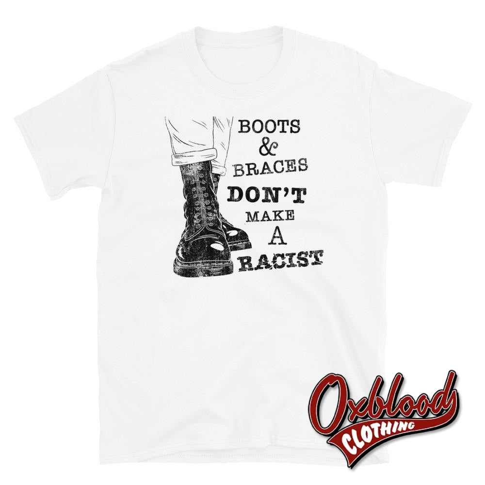 `white Boots & Braces Shirt - Skinhead Clothing Anti-Racist Skins S