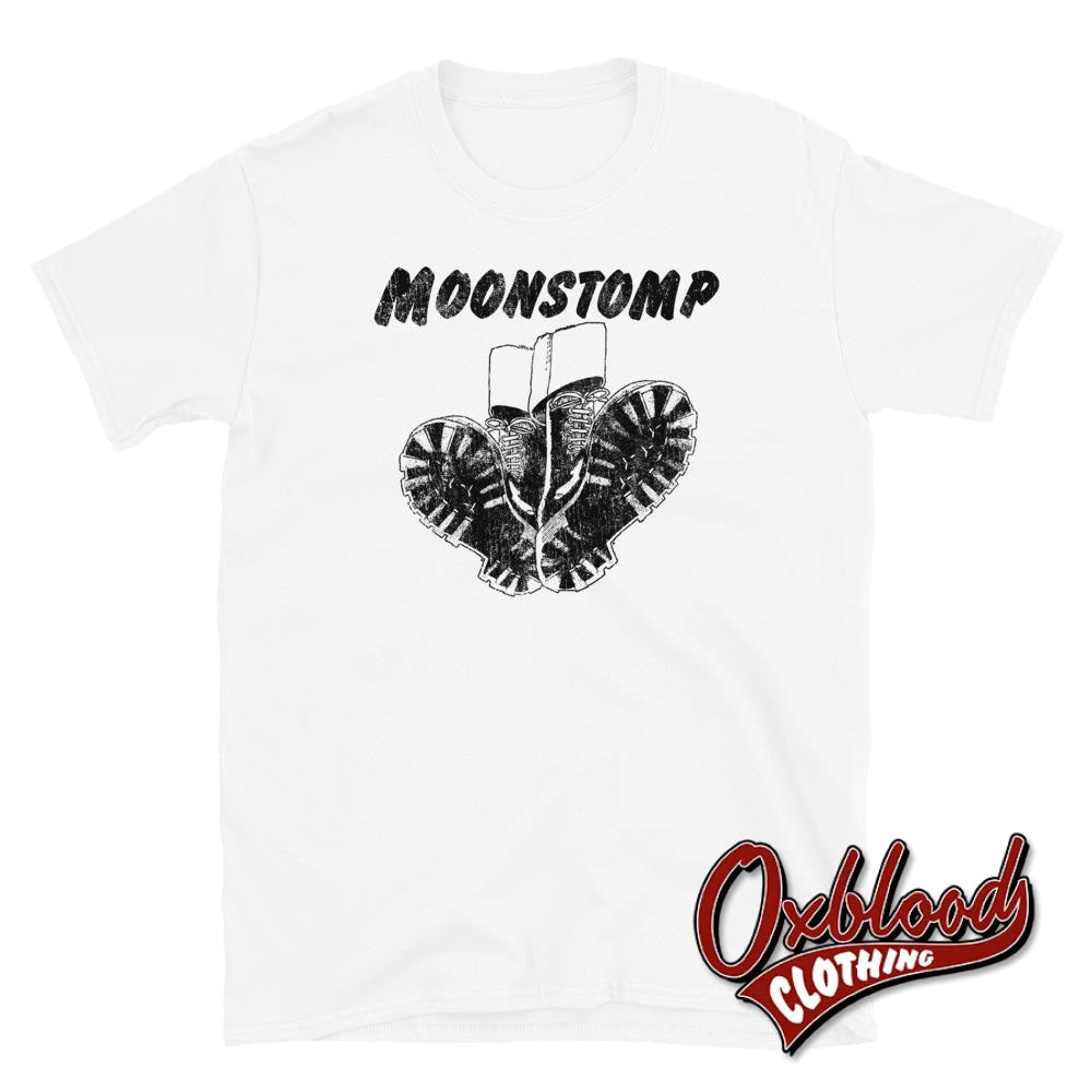 White Moonstomp T-Shirt Skinhead Boots Tshirt S Shirts