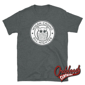 Wigan Casino All-Nighter T-Shirt - Northern Soul Clothing Dark Heather / S Shirts