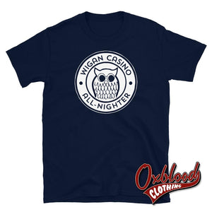 Wigan Casino All-Nighter T-Shirt - Northern Soul Clothing Navy / S Shirts
