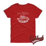 Load image into Gallery viewer, Womens All Aboard The Skinhead Train T-Shirt - Ska Clothing &amp; Two-Tone Tshirts Red / S
