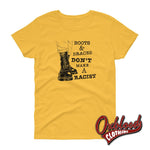 Load image into Gallery viewer, Womens Boots And Braces Dont Make A Racist T-Shirt For Skinheads Against Racial Prejudice Daisy / S

