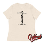 Lade das Bild in den Galerie-Viewer, Women’s Crucified Skinhead T-Shirt - &amp; Ska Clothing Heather Prism Natural / S
