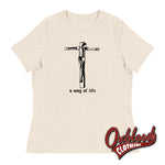 Lade das Bild in den Galerie-Viewer, Women’s Crucified Skinhead T-Shirt - &amp; Ska Clothing Heather Prism Natural / S
