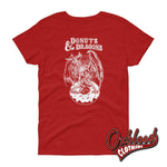 Load image into Gallery viewer, Womens Donuts And Dragons T-Shirt - Dnd Shirt D Tee D&amp;d Tshirt Red / S
