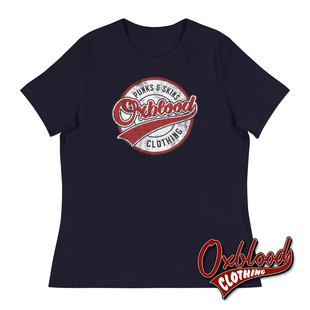 Womens Go Sports Oxblood Clothing T-Shirt Navy / S