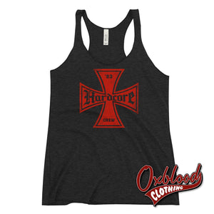 Womens Hardcore Racerback Tank - Skinhead Crew For 80S Punk Music S Shirts