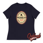 Cargar imagen en el visor de la galería, Womens Irish Stout Skinhead: Sometimes Anti-Social Always Anti-Fascist T-Shirt Navy / S
