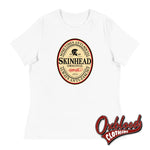 Cargar imagen en el visor de la galería, Womens Irish Stout Skinhead: Sometimes Anti-Social Always Anti-Fascist T-Shirt White / S
