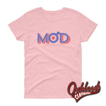 Cargar imagen en el visor de la galería, Womens Mods Arrow Raf Bullseye Target T-Shirt - 60S Clothing Light Pink / S
