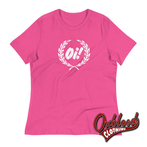 Womens Oi Shirt - Punk & Skinhead Girl Fashion Light Pink / S Shirts