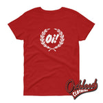 Lade das Bild in den Galerie-Viewer, Womens Oi Shirt - Punk &amp; Skinhead Girl Fashion Red / S Shirts

