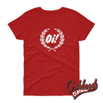 Load image into Gallery viewer, Womens Oi Shirt - Punk &amp; Skinhead Girl Fashion Red / S Shirts
