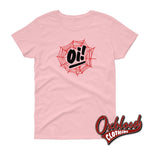 Cargar imagen en el visor de la galería, Womens Oi! Streetpunk Spiderweb T-Shirt - Punk Gothic Aesthetic Light Pink / S
