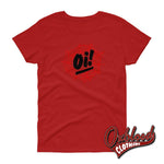 Cargar imagen en el visor de la galería, Womens Oi! Streetpunk Spiderweb T-Shirt - Punk Gothic Aesthetic Red / S
