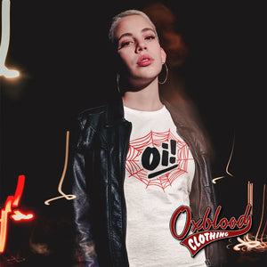 Womens Oi! Streetpunk Spiderweb T-Shirt - Punk Gothic Aesthetic