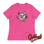 Cargar imagen en el visor de la galería, Women’s Oi! T-Shirt - Football Fighting Drinking &amp; Boots By Duck Plunkett Berry / S Womens Shirts

