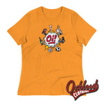 Lade das Bild in den Galerie-Viewer, Women’s Oi! T-Shirt - Football Fighting Drinking &amp; Boots By Duck Plunkett Heather Marmalade / S
