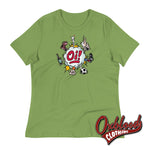 Cargar imagen en el visor de la galería, Women’s Oi! T-Shirt - Football Fighting Drinking &amp; Boots By Duck Plunkett Leaf / S Womens Shirts
