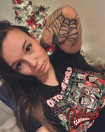 Cargar imagen en el visor de la galería, Women’s Oi! To The World T-Shirt - Christmas Skinhead &amp; Punk Xmas Shirt
