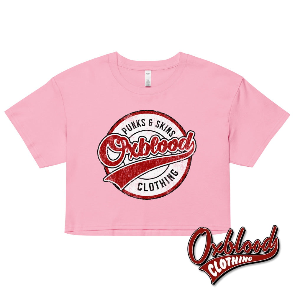 Womens Oxblood Clothing Crop Top Bubblegum / Xs