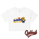 Lade das Bild in den Galerie-Viewer, Womens Oxblood Clothing Crop Top Weetabix Skinhead Cropped T-Shirt - X Gatch Rivett White / Xs
