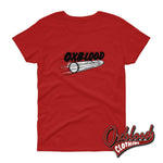 Cargar imagen en el visor de la galería, Womens Oxblood Clothing T-Shirt - Mock Bullet Records Tee S
