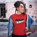Lade das Bild in den Galerie-Viewer, Womens Oxblood Clothing T-Shirt - Mock Bullet Records Tee
