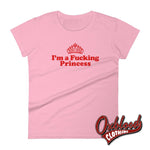 Cargar imagen en el visor de la galería, Womens Profanity Adult Gifts: Im A Fucking Princess T-Shirt Charity Pink / S
