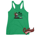 Lade das Bild in den Galerie-Viewer, Womens Punk &amp; Skinhead Dog Racerback Tank - Fuck Off Shirts Envy / Xs Top
