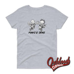 Lade das Bild in den Galerie-Viewer, Womens Punks And Skins United Tee - Misstake Tattoo Skinhead Clothes &amp; Punk Rock Sport Grey / S

