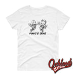 Lade das Bild in den Galerie-Viewer, Womens Punks And Skins United Tee - Misstake Tattoo Skinhead Clothes &amp; Punk Rock White / S
