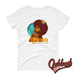 Load image into Gallery viewer, Womens Queen Of The World T-Shirt - Skinhead Reggae Song White / S
