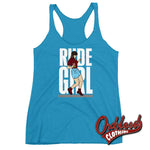 Cargar imagen en el visor de la galería, Womens Rude Girl Racerback Tank - Skinhead Ska Reggae Rudegirl 2Tone Top
