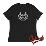 Lade das Bild in den Galerie-Viewer, Womens Rude Girl T-Shirt - Ladies’ Ska Laurel Wreath Crest Black / Xl Shirts
