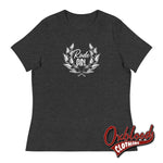 Lade das Bild in den Galerie-Viewer, Womens Rude Girl T-Shirt - Ladies’ Ska Laurel Wreath Crest Dark Grey Heather / S Shirts
