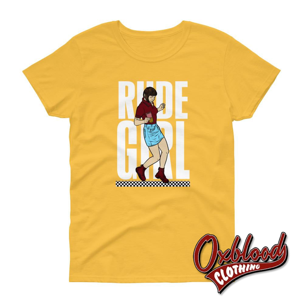 Womens Short Sleeve Rude Girl T-Shirt Daisy / S