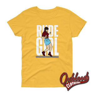 Womens Short Sleeve Rude Girl T-Shirt Daisy / S