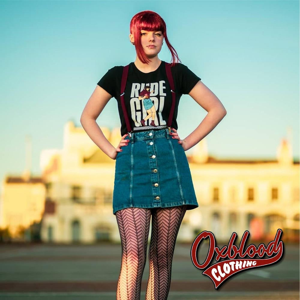 Womens Short Sleeve Rude Girl T-Shirt