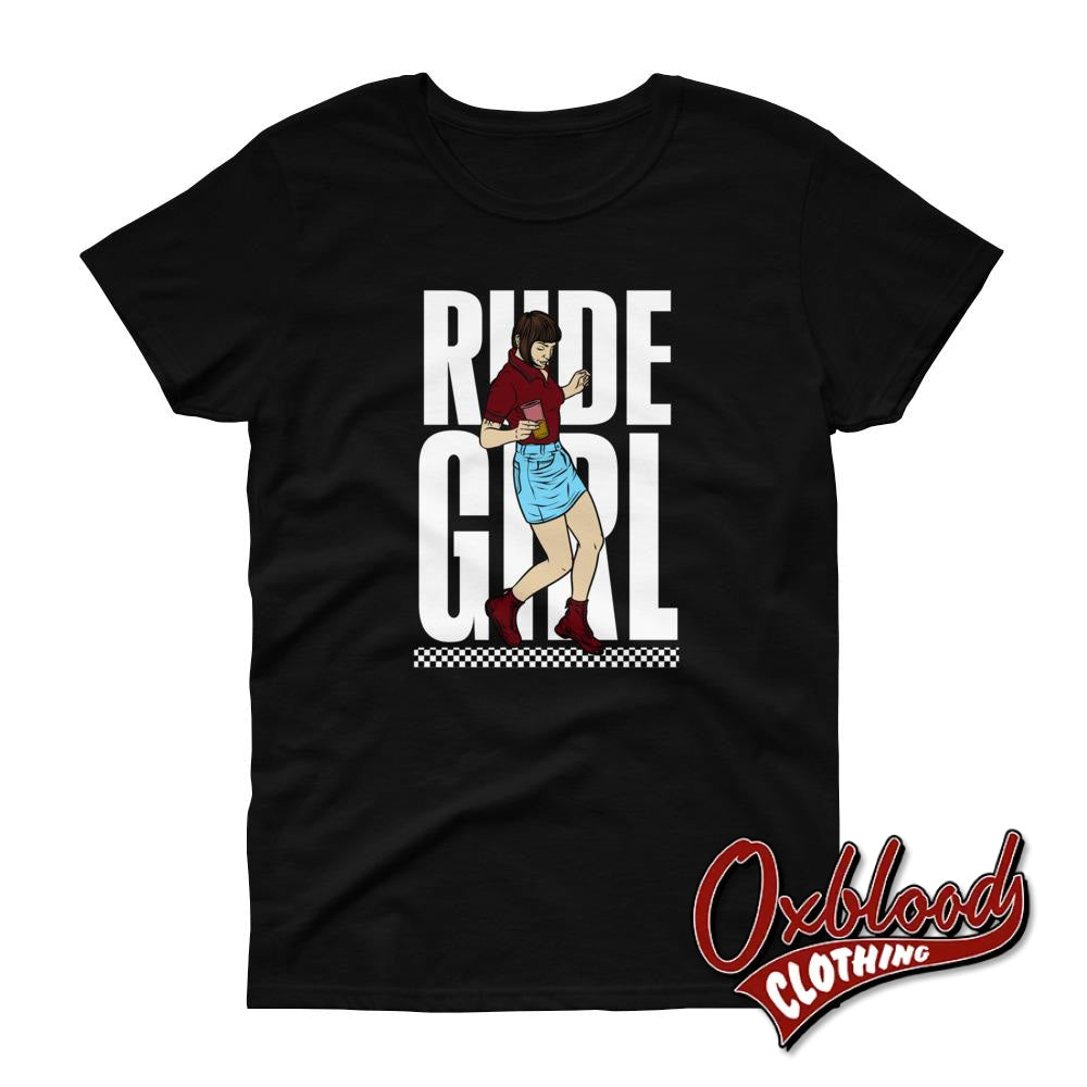 Womens Short Sleeve Rude Girl T-Shirt
