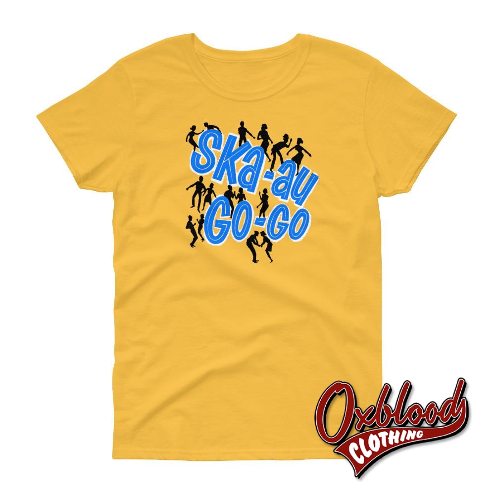 Womens Ska-Au-Go-Go T-Shirt - Skinhead Reggae Clothing Uk Style Daisy / S Shirts