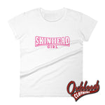 Lade das Bild in den Galerie-Viewer, Womens Skinhead Girl Short Sleeve T-Shirt White / S Shirts
