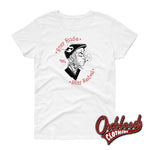 Lade das Bild in den Galerie-Viewer, Womens Stay Rude Rebel Skinhead Girl Skinbyrd T-Shirt Ska Punk White / S
