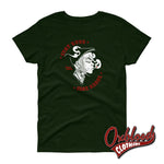 Lade das Bild in den Galerie-Viewer, Womens Stay Rude Rebel T-Shirt Skinhead Girl Skinbyrd Ska Punk Forest Green / S
