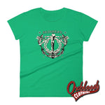 Load image into Gallery viewer, Womens Tattoo Crucified Skinhead T-Shirt - Punk Ska Oi! Reggae Style Clothing Heather Green / S
