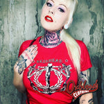 Cargar imagen en el visor de la galería, Womens Tattoo Crucified Skinhead T-Shirt - Punk Ska Oi! Reggae Style Clothing
