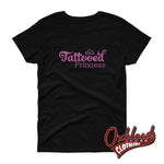 Lade das Bild in den Galerie-Viewer, Womens Tattooed Princess T-Shirt - Employed Low-Life Black / S
