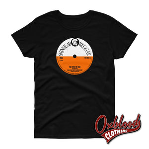 Womens Traditional Skinhead Reggae T-Shirt - Trojan Boss 1969 Ska Roots & Rocksteady Black / S