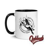 Load image into Gallery viewer, Work Is The Curse Of Drinking Classes Mug With Black Inside - Lazy Crucified Skinhead
