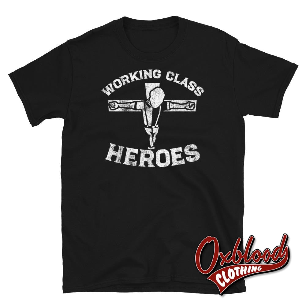 Working Class Heroes - Skinhead Crucified T-Shirt Black / S Shirts